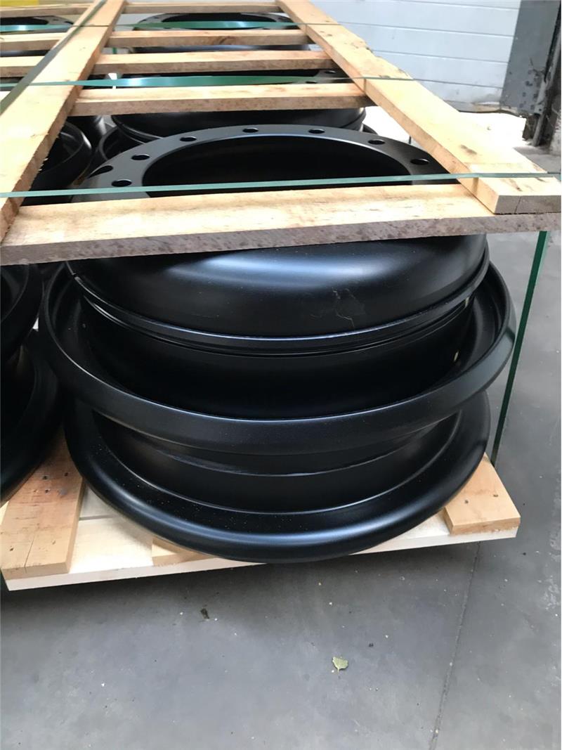 Empty container handler wheels